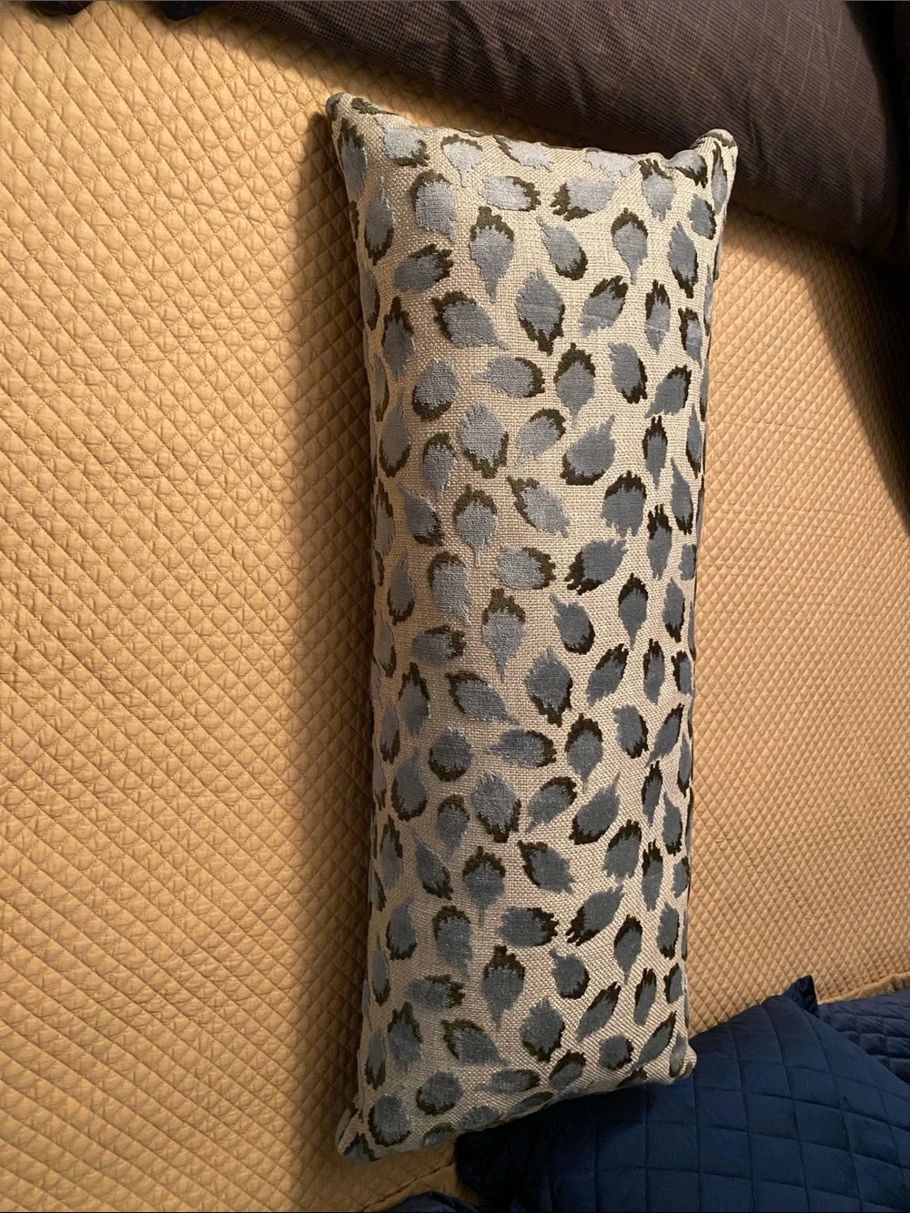 Gabriella White Lottie Lumbar Bolster Pillow